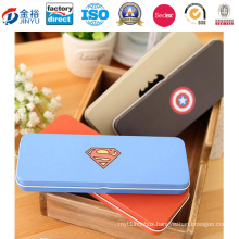 Superman Printed Metal Tin Pencil Case